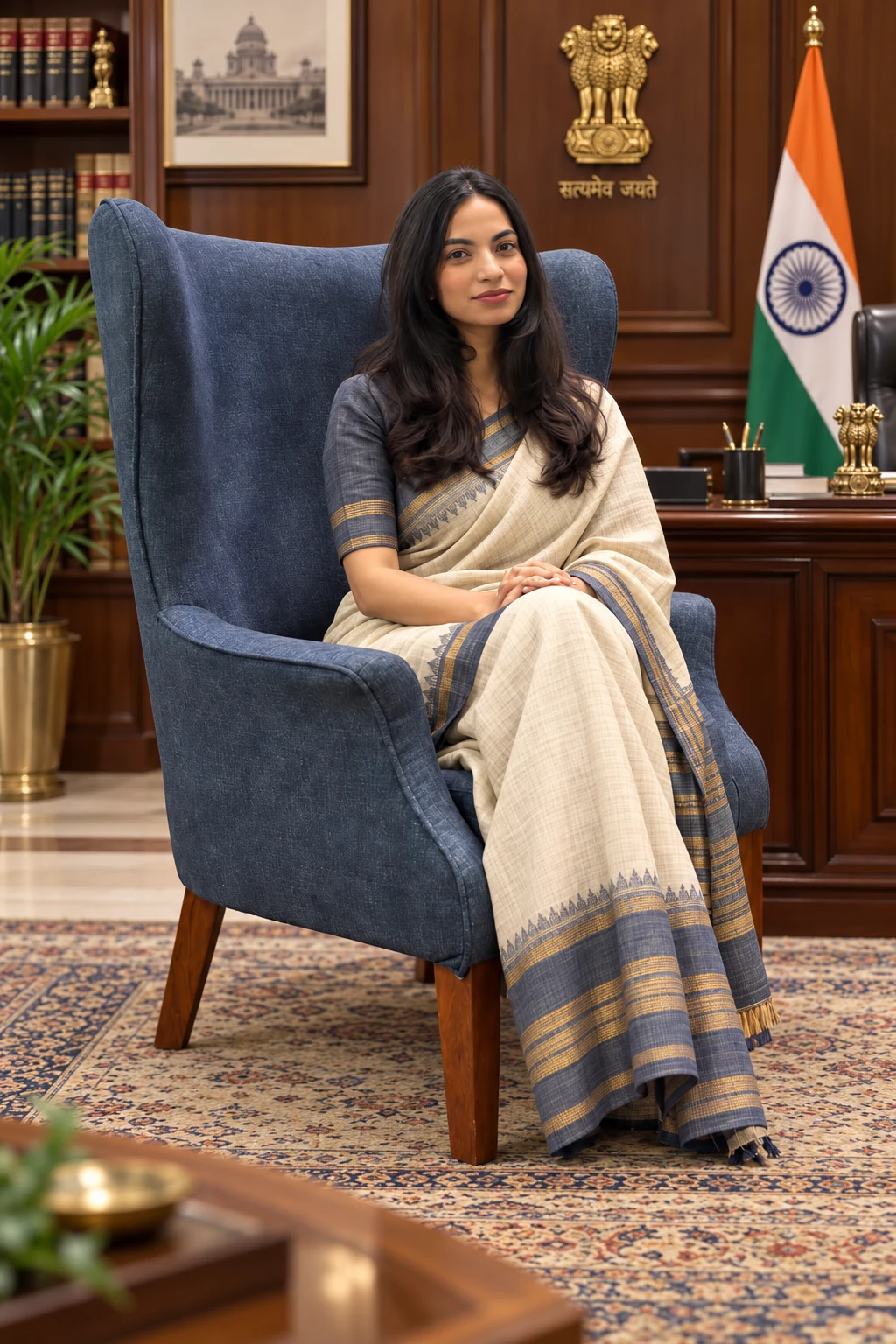 Saahiba Reetisha Bhatia in a saree